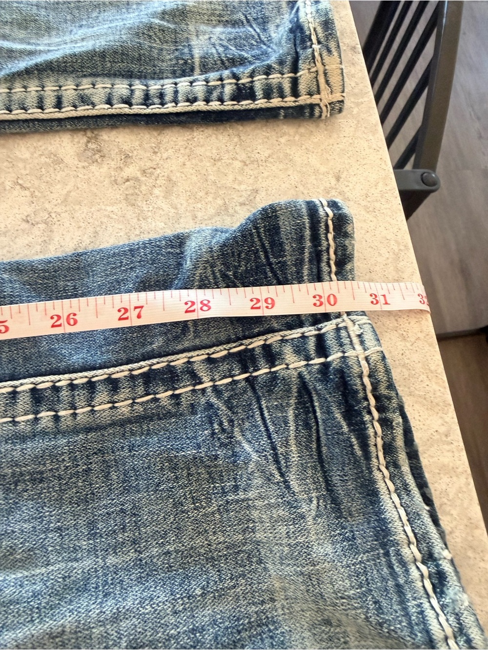 Rock Revival Women's Boot Cut Jeans - Dark & Light Blue Wash waist 33 - Picture 3 of 7